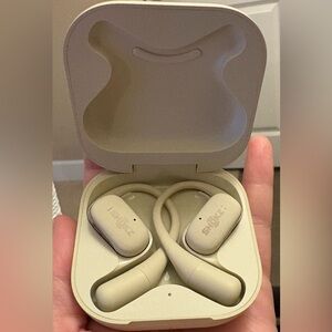 Shokz Beige OPENFIT Wireless Earbuds